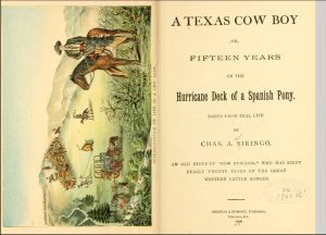 A Texas Cowboy - another scan of the inside cover and title page